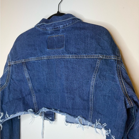 Levi's Blue Cropped Jean Jacket - Picture 6 of 6